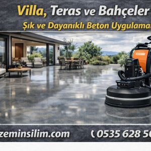 Villa, teras ve bahçeler