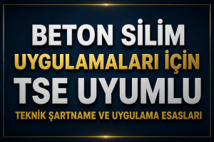 BETON SİLİM UYGULAMALARI İÇİN TSE UYUMLU TEKNİK ŞARTNAME VE UYGULAMA ESASLARI