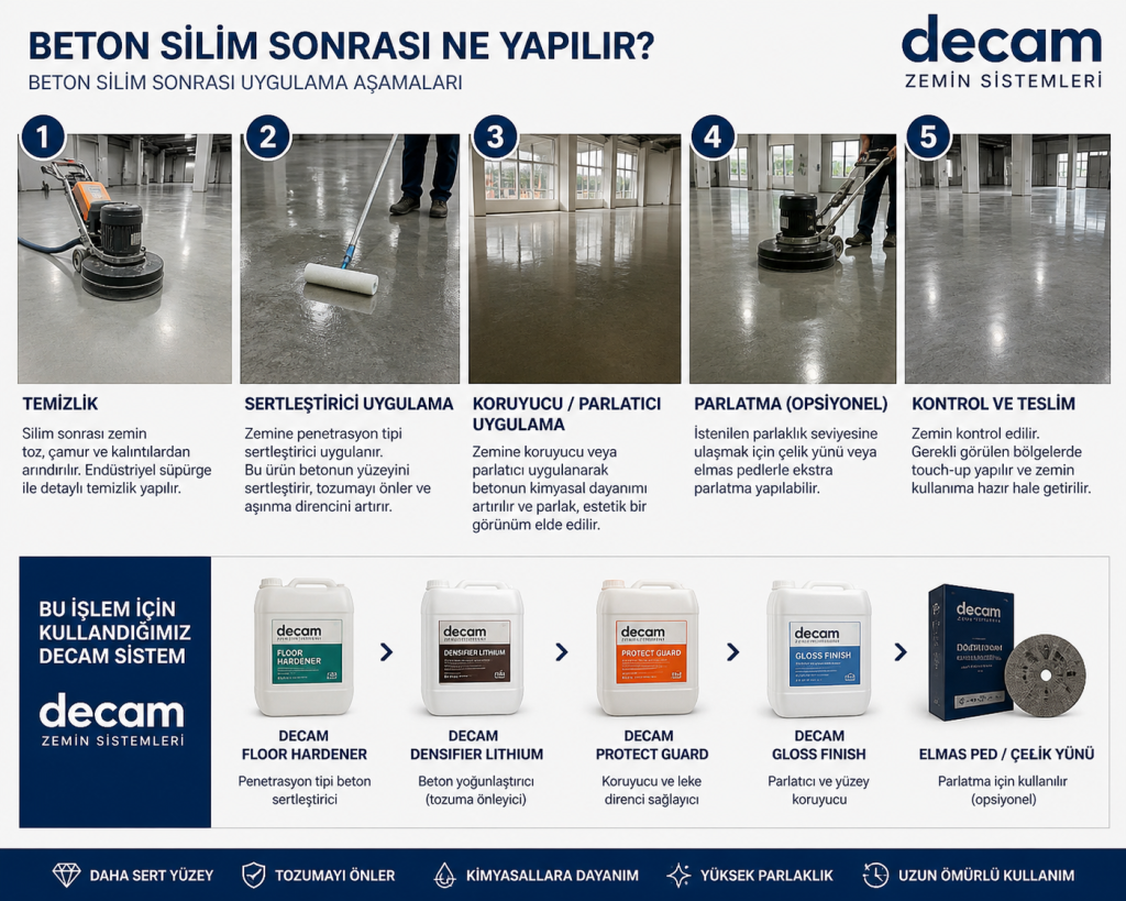 Beton silim sonrası ne yapılır