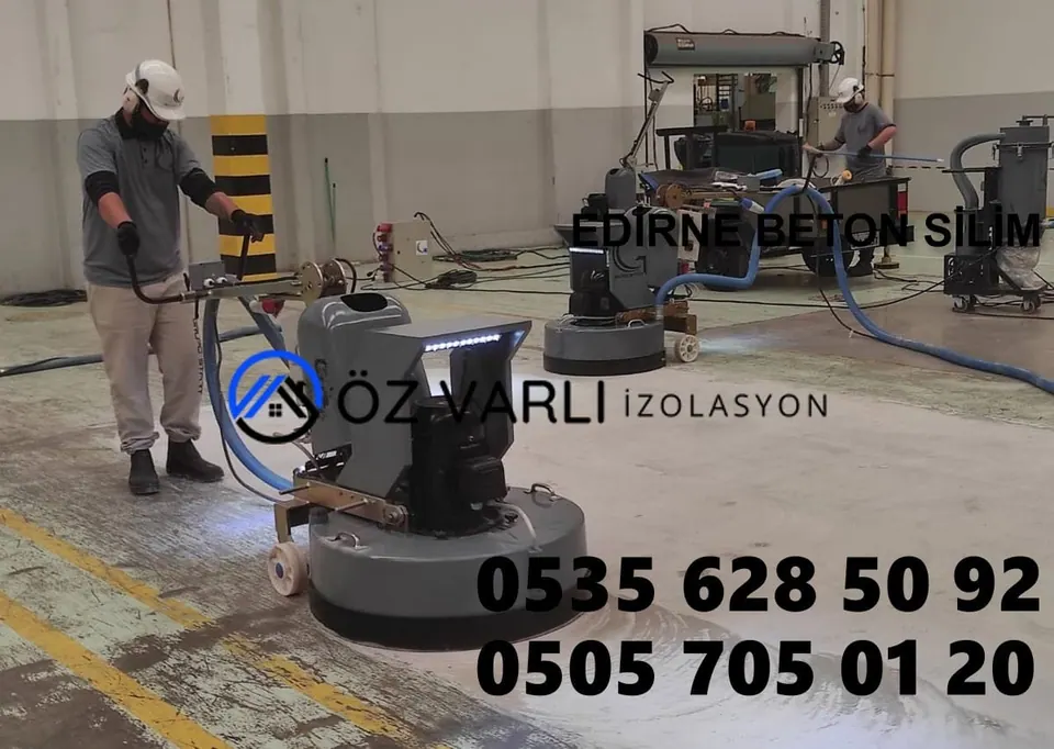 Beton taşlama makinesi ve endüstriyel vakum
